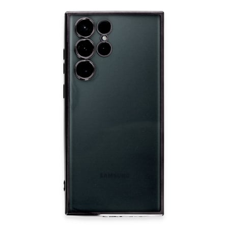 Galaxy S22 Ultra Kılıf Razer Lensli Silikon - Siyah