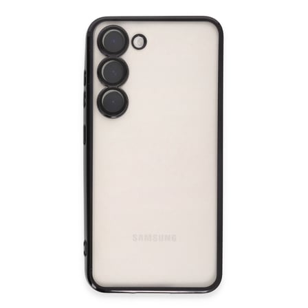 Galaxy S23 Kılıf Razer Lensli Silikon - Siyah