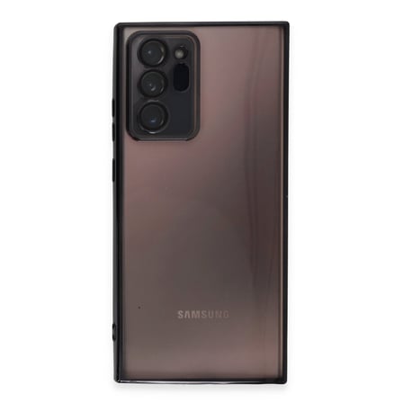 Galaxy Note 20 Ultra Kılıf Razer Lensli Silikon - Siyah