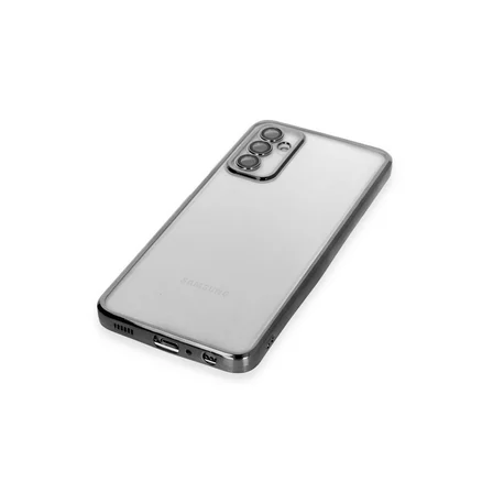 Galaxy M23 Kılıf Razer Lensli Silikon - Siyah