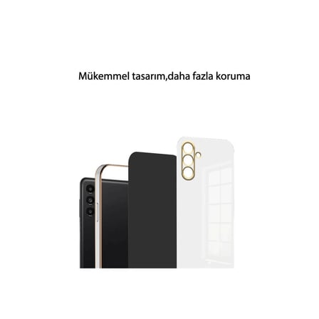 Galaxy A26 Kılıf Volet Silikon - Siyah