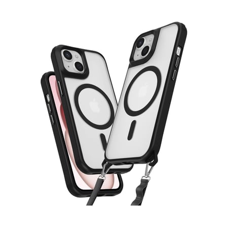 iPhone 14 Kılıf Enka Magsafe Silikon Kılıf - Siyah