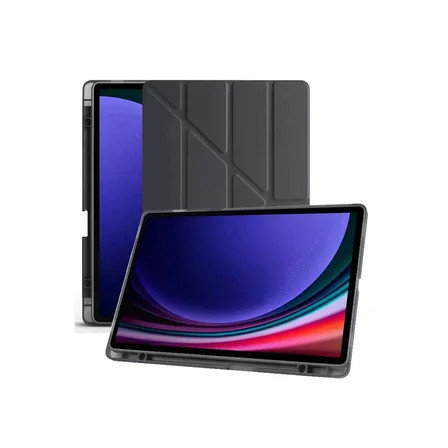 galaxy x510 tab s9 fe 11 kılıf kalemlikli mars tablet kılıfı - siyah