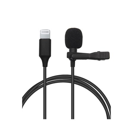 Lightning 2 Metre Double Mikrofon - Siyah