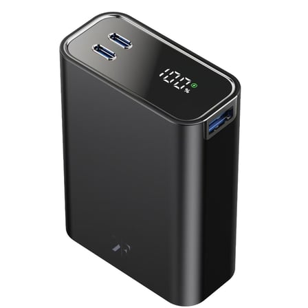 PW501 20.000 mAh Dijital Göstergeli 2 Adet 45W Type-C ve 22.5W USB Çıkışlı Şarj PD Hızlı Şarj Powerbank - Siyah