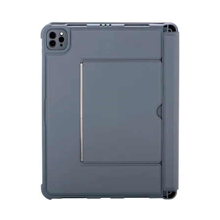 T5504D iPad Pro 11 (2024) Kılıf Palermo Ledli Klavyeli Standlı Tablet Kılıfı - Siyah