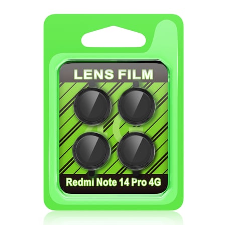 Redmi Note 14 Pro 4G Raze Metal Kamera Lens - Siyah