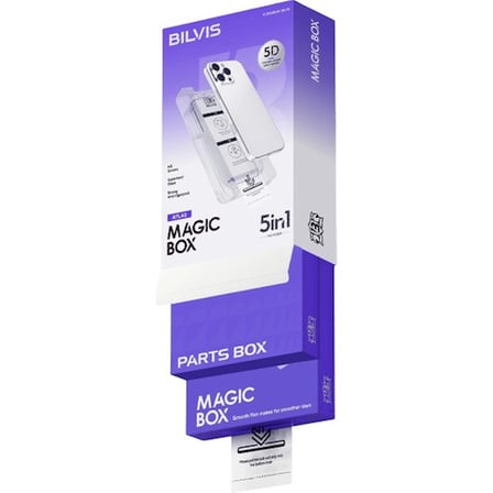 iPhone 16 Pro Max Bilvis 5in1 3D Magic Cam Ekran Koruyucu - Siyah