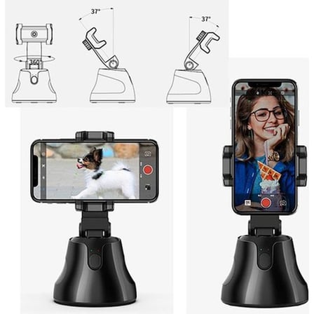 Apai Genie 360 Derece Takip Etme Özellikli Selfie Gimbal - Siyah
