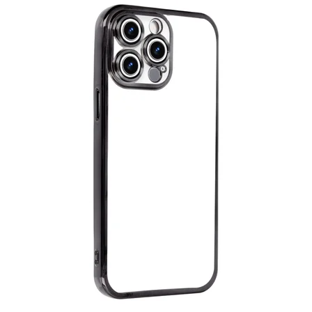 iPhone 15 Pro Max Razer Lensli Silikon - Siyah