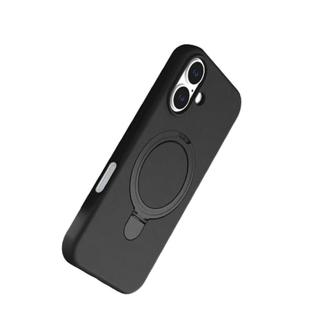 iPhone 16 Plus Regal Magsafe Standlı Kapak - Siyah