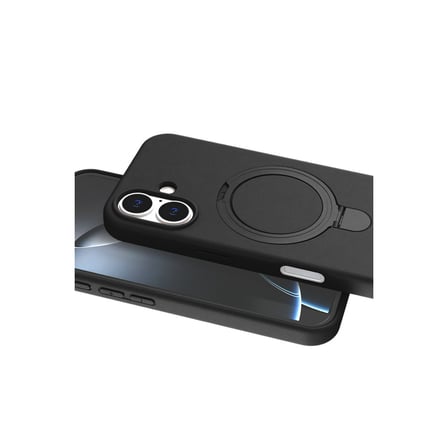 iPhone 16 Plus Regal Magsafe Standlı Kapak - Siyah