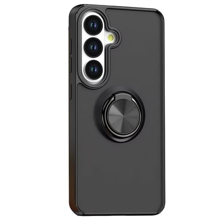 Galaxy S26 Montreal Yüzüklü Silikon Kapak - Siyah