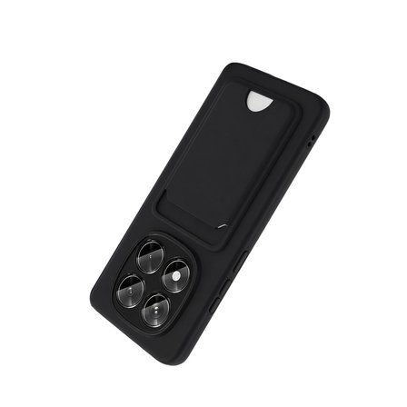 Erdo Ticaret Redmi Note 15 Pro 5G Silikon Kartlıklı Kılıf Siyah