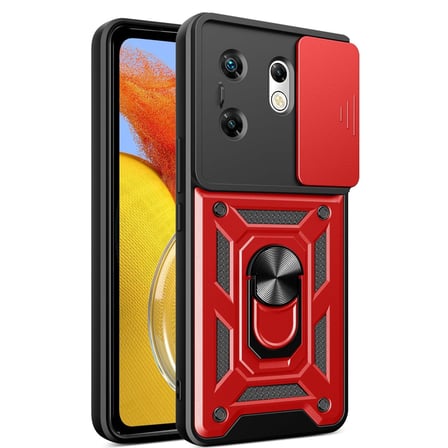 Zero 30 4G Kılıf Pars Lens Yüzüklü Silikon - Kırmızı