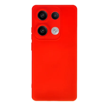 Redmi Note 13 Pro 4G Kılıf Nano içi Kadife Silikon - Kırmızı