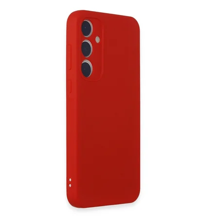 Galaxy A55 5G Kılıf First Silikon - Kırmızı