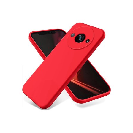 Redmi A3 4G Kılıf First Silikon - Kırmızı