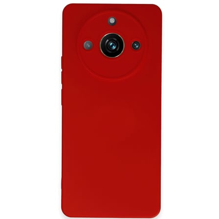 Realme 11 Pro Kılıf Nano içi Kadife Silikon - Kırmızı