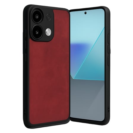 Note 13 Pro 5G Kılıf Aras Deri Kapak - Kırmızı