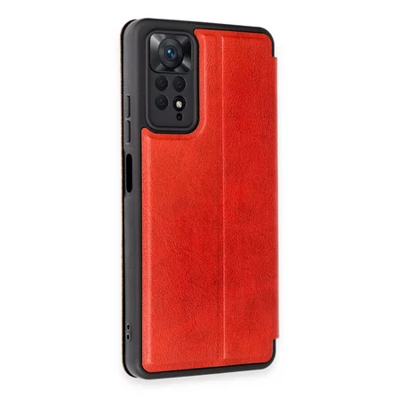Redmi Note 12 Pro 4G Kılıf Flip Cover - Kırmızı