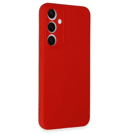 Galaxy S24 FE Kılıf Nano içi Kadife Silikon - Kırmızı
