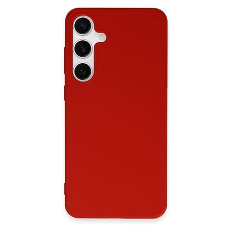 Galaxy S24 Plus Kılıf First Silikon - Kırmızı