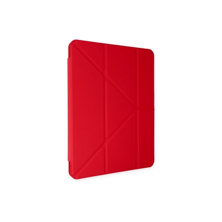 iPad Pro 11 (2024) Kılıf Kalemlikli Mars Tablet Kılıfı - Kırmızı