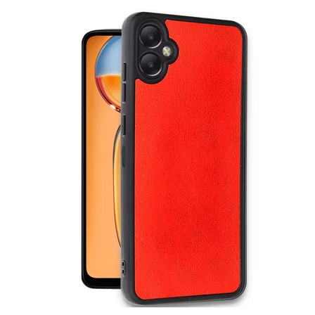 Galaxy A06 Kılıf Aras Deri Kapak - Kırmızı