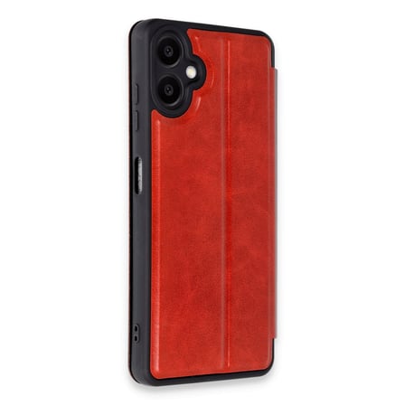 Galaxy A06 Kılıf Flip Cover - Kırmızı