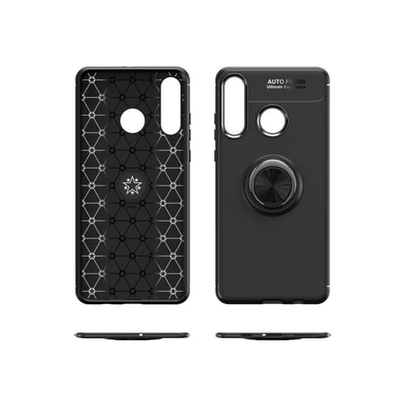 Erdo Ticaret Huawei Y6P Kılıf Silikon Yüzüklü Kırmızı