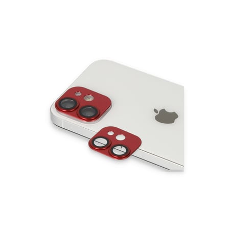 Erdo Ticaret Alüminyum Kamera Lens Koruyucu Kırmızı iPhone