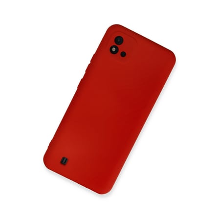 Realme C11 2021 Kılıf Nano içi Kadife Silikon - Kırmızı