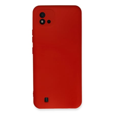 Realme C11 2021 Kılıf Nano içi Kadife Silikon - Kırmızı