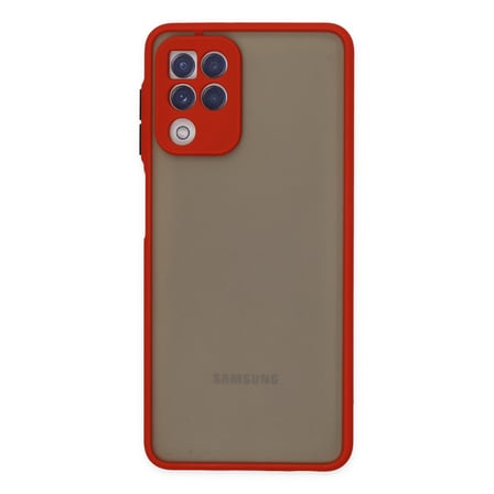 Galaxy A22 Kılıf Montreal Silikon Kapak - Kırmızı
