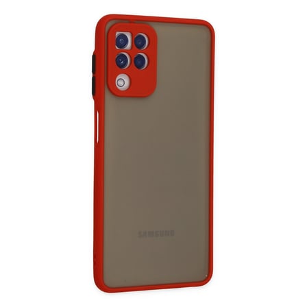 Galaxy A22 Kılıf Montreal Silikon Kapak - Kırmızı