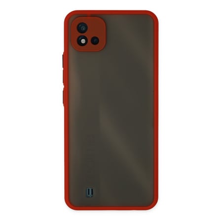 Realme C11 2021 Kılıf Montreal Silikon Kapak - Kırmızı