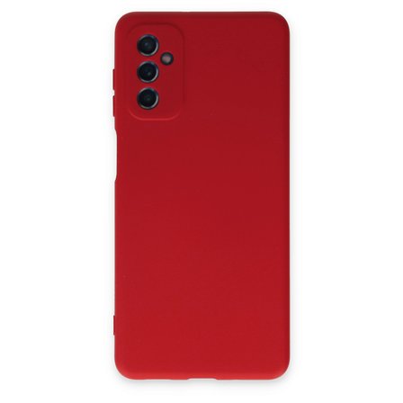 Galaxy M52 5G Kılıf Nano içi Kadife Silikon - Kırmızı