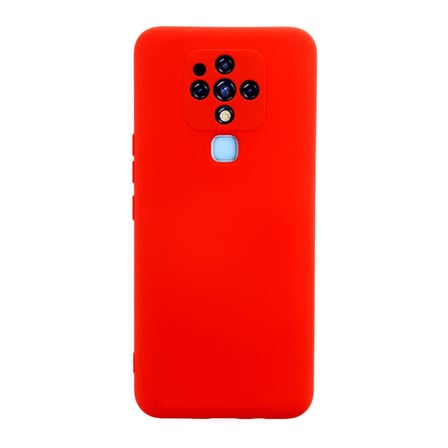 Camon 16 Kılıf Nano içi Kadife Silikon - Kırmızı