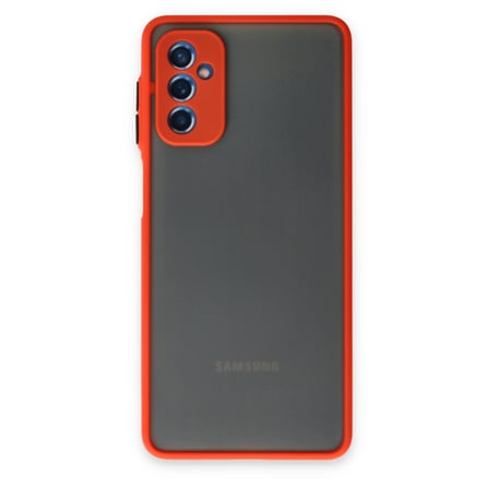 Galaxy M52 5G Kılıf Montreal Silikon Kapak - Kırmızı