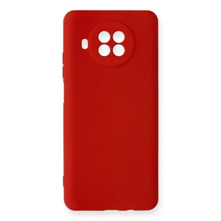 Mi 10T Lite Kılıf Nano içi Kadife Silikon - Kırmızı