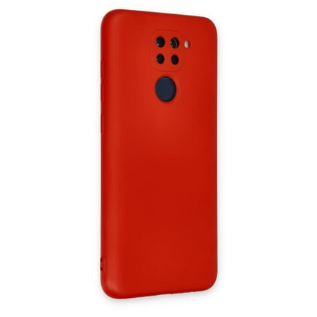Redmi Note 9 Kılıf Nano içi Kadife Silikon - Kırmızı
