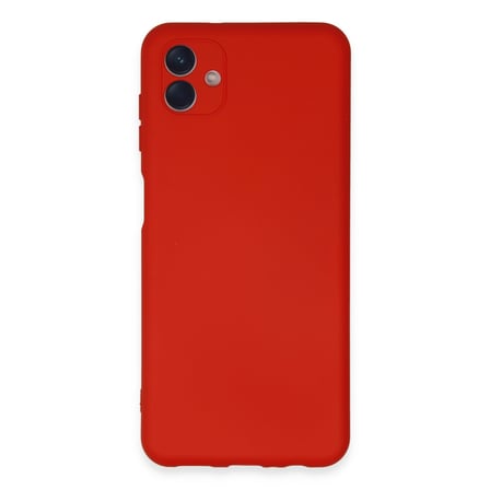 Galaxy A04E Kılıf Nano içi Kadife Silikon - Kırmızı