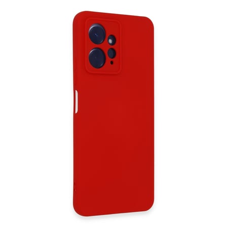 Redmi Note 12 4G Kılıf Nano içi Kadife Silikon - Kırmızı
