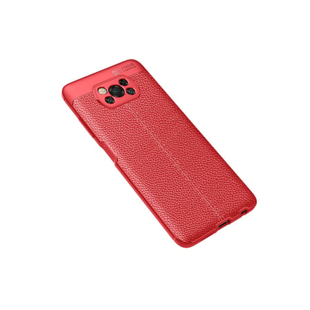 Pocophone X3 Kılıf Auto Focus Kapak - Kırmızı
