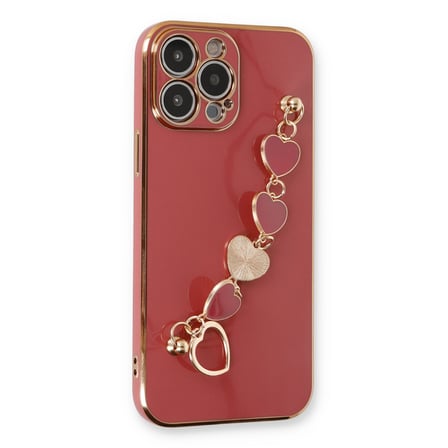 Erdo Ticaret iPhone 13 Pro Kılıfı Silikon Kırmızı Arka Kılıf