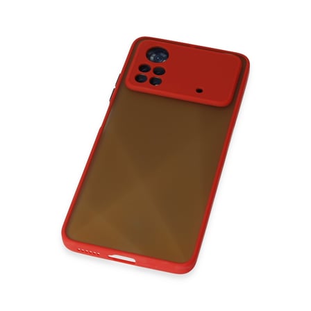 Poco X4 Pro 5G Kılıf Montreal Silikon Kapak - Kırmızı