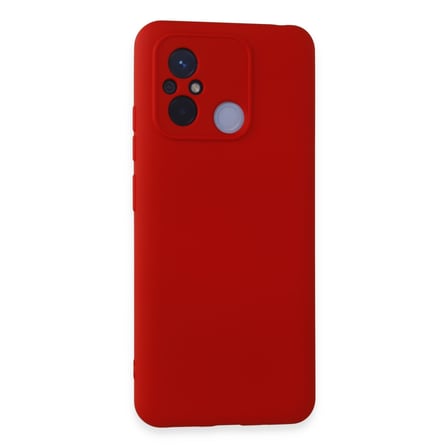 Redmi 12C Kılıf Nano içi Kadife Silikon - Kırmızı