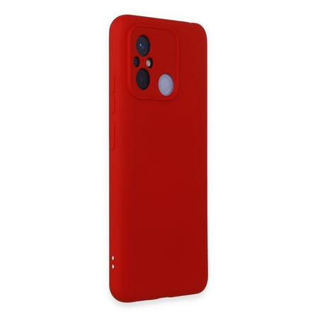 Redmi 12C Kılıf Nano içi Kadife Silikon - Kırmızı