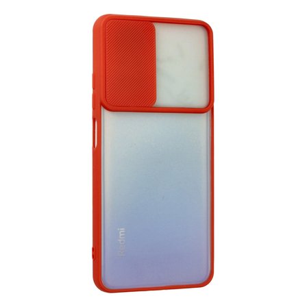Redmi Note 11 Kılıf Palm Buzlu Kamera Sürgülü Silikon - Kırmızı